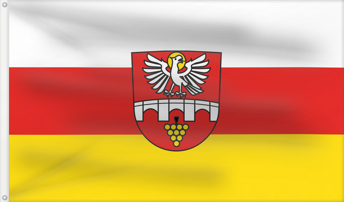 Bandera, con dos ojales metálicos y lado del asta reforzado: Tauberrettersheim (Fränkisches Weinland)