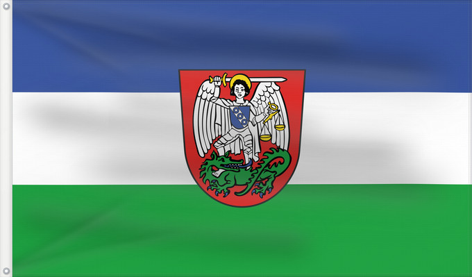 Bandera, con dos ojales metálicos y lado del asta reforzado: Thüngersheim (Fränkisches Weinland)
