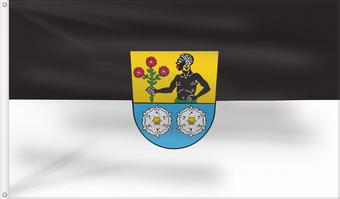 Bandera, con dos ojales metálicos y lado del asta reforzado: Uettingen (Fränkisches Weinland)