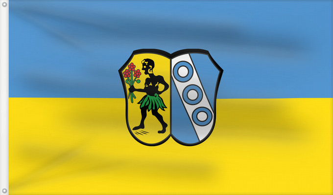 Bandera, con dos ojales metálicos y lado del asta reforzado: Unterpleichfeld (Fränkisches Weinland)