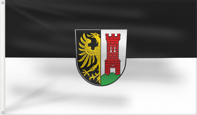 Bandera, con dos ojales metálicos y lado del asta reforzado: Kempten (Allgäu) (Allgäu)