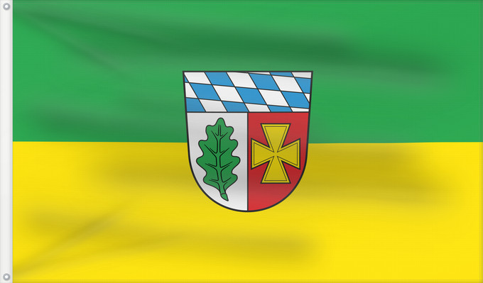 Bandera, con dos ojales metálicos y lado del asta reforzado: Aichach-Friedberg (Kreis)