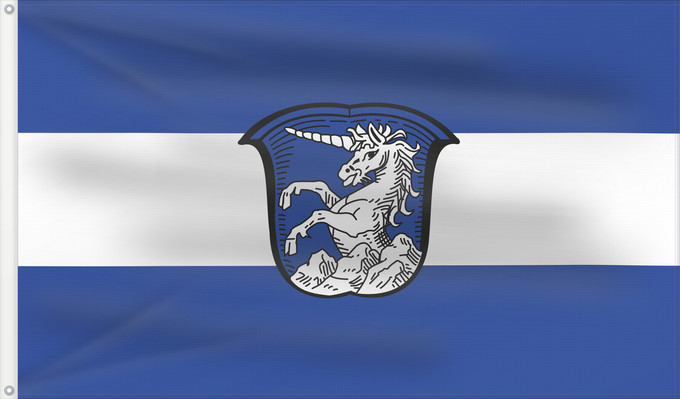 Bandera, con dos ojales metálicos y lado del asta reforzado: Affing (Bayerisch-Schwaben)