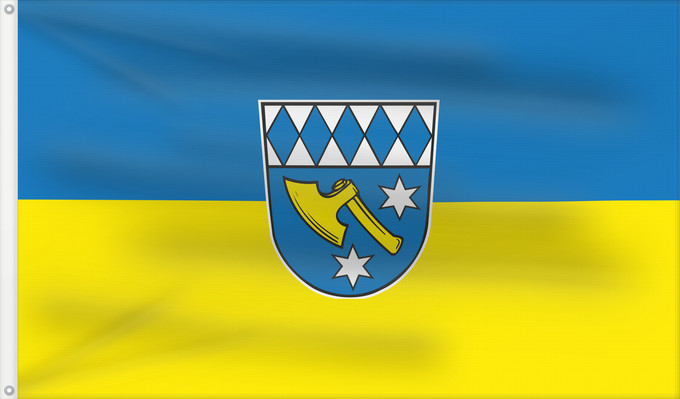 Bandera, con dos ojales metálicos y lado del asta reforzado: Dasing (Bayerisch-Schwaben)