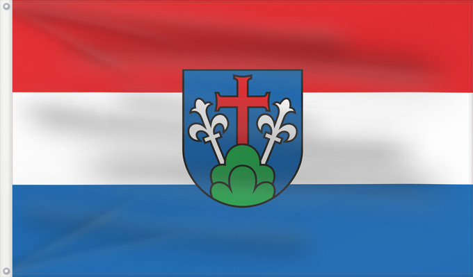 Bandera, con dos ojales metálicos y lado del asta reforzado: Friedberg, St (Bayerisch-Schwaben)