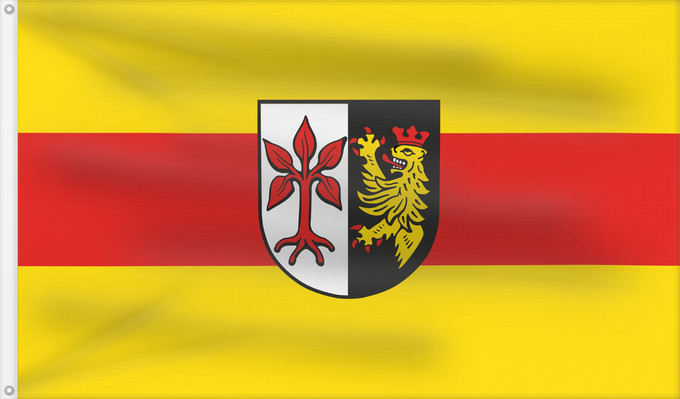 Bandera, con dos ojales metálicos y lado del asta reforzado: Steindorf (Bayerisch-Schwaben)