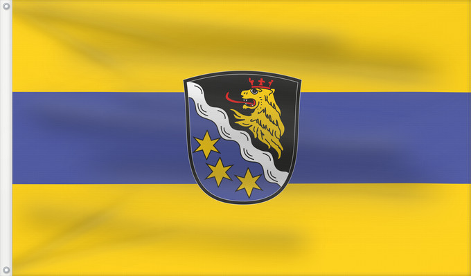 Bandera, con dos ojales metálicos y lado del asta reforzado: Baar (Schwaben) (Bayerisch-Schwaben)