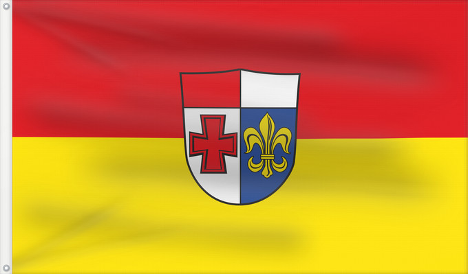 Bandera, con dos ojales metálicos y lado del asta reforzado: Augsburg (Kreis)