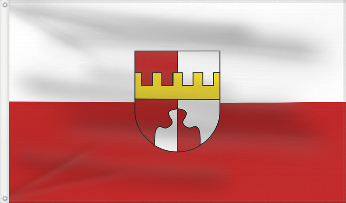 Bandera, con dos ojales metálicos y lado del asta reforzado: Walkertshofen (Bayerisch-Schwaben)