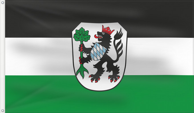 Bandera, con dos ojales metálicos y lado del asta reforzado: Gundelfingen a.d.Donau, St (Bayerisch-Schwaben)
