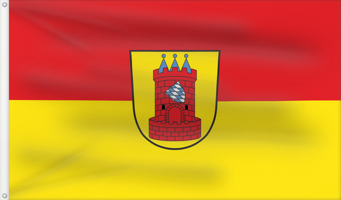 Flag, with two metal eyelets and reinforced hoist: Höchstädt a.d.Donau, St (Bayerisch-Schwaben)