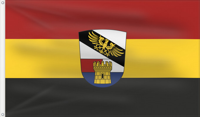 Bandera, con dos ojales metálicos y lado del asta reforzado: Syrgenstein (Bayerisch-Schwaben)