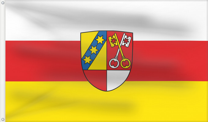 Bandera, con dos ojales metálicos y lado del asta reforzado: Ziertheim (Bayerisch-Schwaben)
