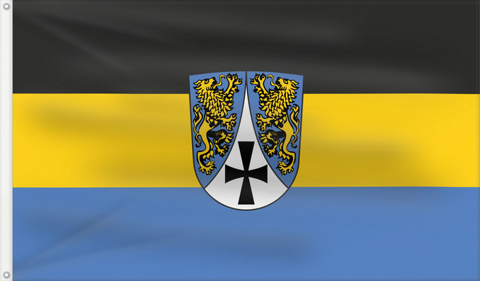 Bandera, con dos ojales metálicos y lado del asta reforzado: Zöschingen (Bayerisch-Schwaben)