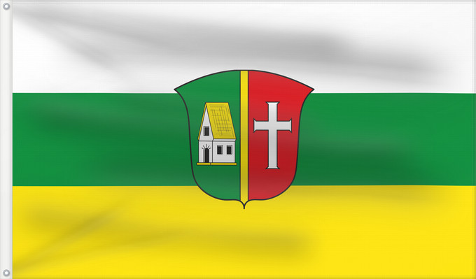 Bandera, con dos ojales metálicos y lado del asta reforzado: Balzhausen (Bayerisch-Schwaben)