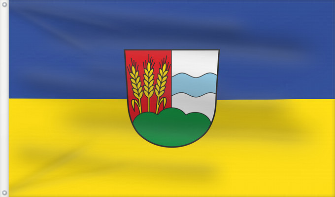 Bandera, con dos ojales metálicos y lado del asta reforzado: Breitenthal (Bayerisch-Schwaben)