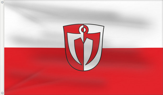 Bandera, con dos ojales metálicos y lado del asta reforzado: Ebershausen (Bayerisch-Schwaben)