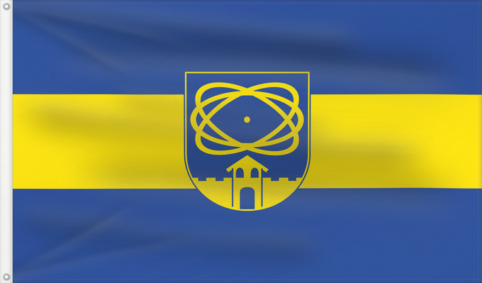 Bandera, con dos ojales metálicos y lado del asta reforzado: Gundremmingen (Bayerisch-Schwaben)