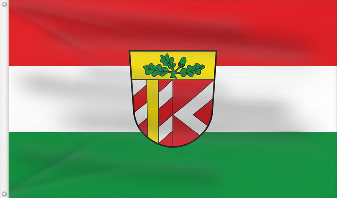 Bandera, con dos ojales metálicos y lado del asta reforzado: Aichen (Bayerisch-Schwaben)
