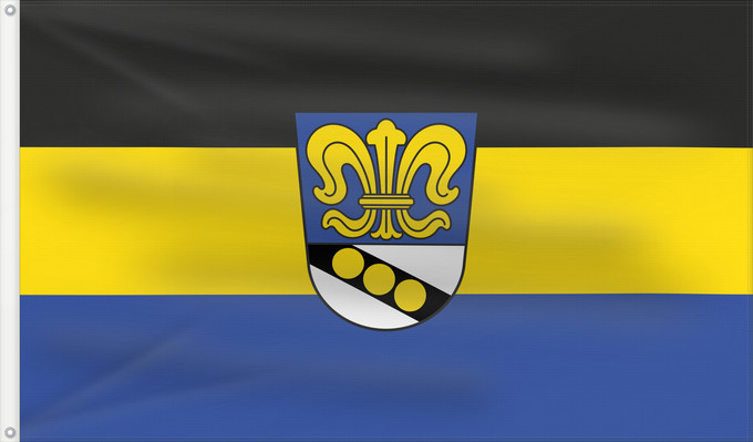 Bandera, con dos ojales metálicos y lado del asta reforzado: Waltenhausen (Bayerisch-Schwaben)
