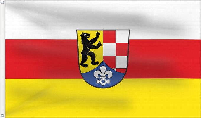 Drapeau, avec deux œillets métalliques et guindant renforcé : Osterberg (Bayerisch-Schwaben)