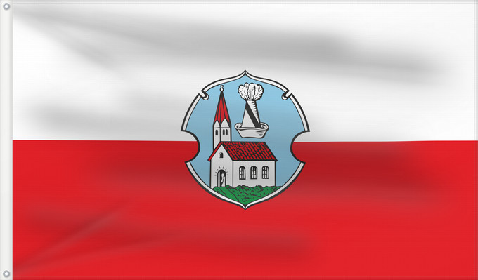 Bandera, con dos ojales metálicos y lado del asta reforzado: Heimenkirch, M (Allgäu)