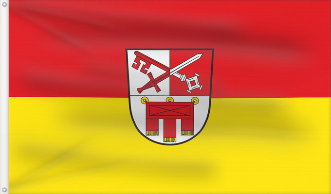 Bandera, con dos ojales metálicos y lado del asta reforzado: Röthenbach (Allgäu) (Allgäu)