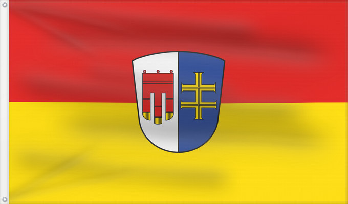 Bandera, con dos ojales metálicos y lado del asta reforzado: Weißensberg (Allgäu)