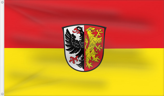 Bandera, con dos ojales metálicos y lado del asta reforzado: Jengen (Allgäu)