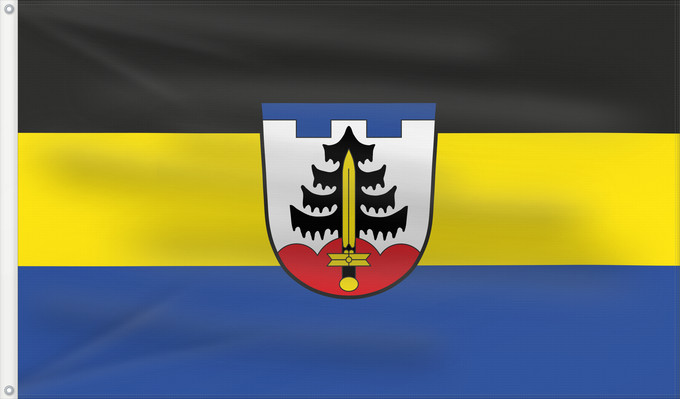 Bandera, con dos ojales metálicos y lado del asta reforzado: Mauerstetten (Allgäu)