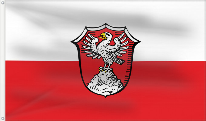 Bandera, con dos ojales metálicos y lado del asta reforzado: Pfronten (Allgäu)