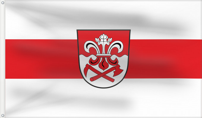 Bandera, con dos ojales metálicos y lado del asta reforzado: Rieden am Forggensee (Allgäu)