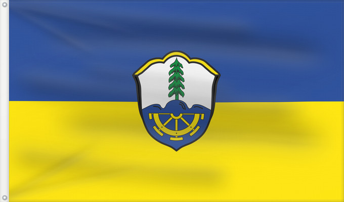 Bandera, con dos ojales metálicos y lado del asta reforzado: Halblech (Allgäu)