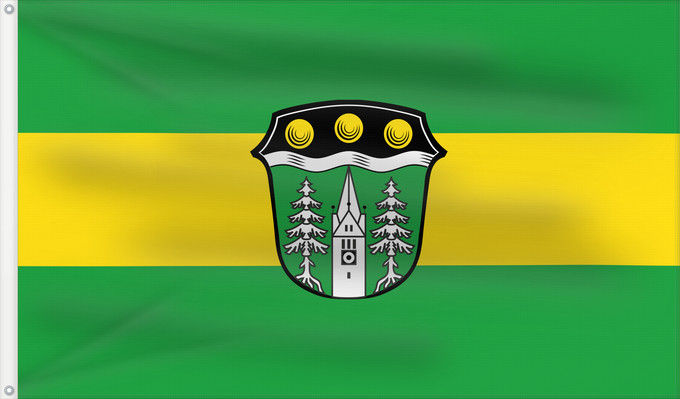 Bandera, con dos ojales metálicos y lado del asta reforzado: Wald (Allgäu)