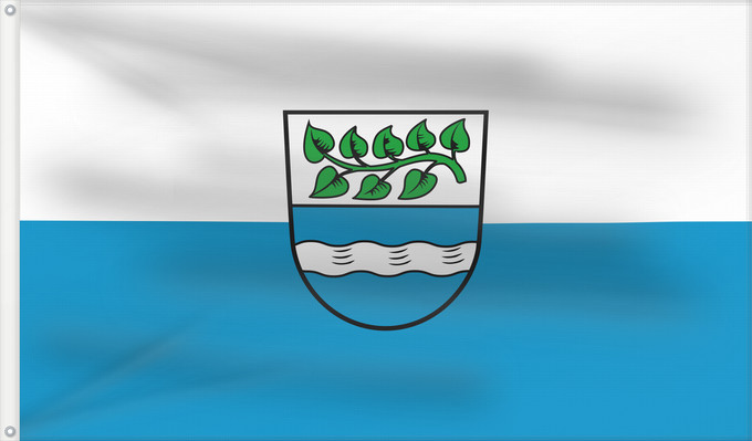 Bandera, con dos ojales metálicos y lado del asta reforzado: Bad Wörishofen, St (Allgäu)