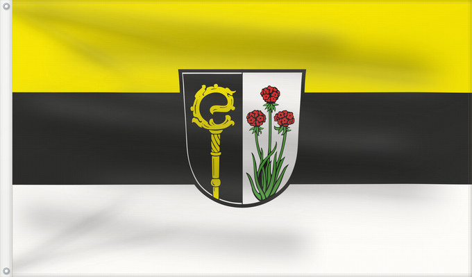 Bandera, con dos ojales metálicos y lado del asta reforzado: Benningen (Allgäu)