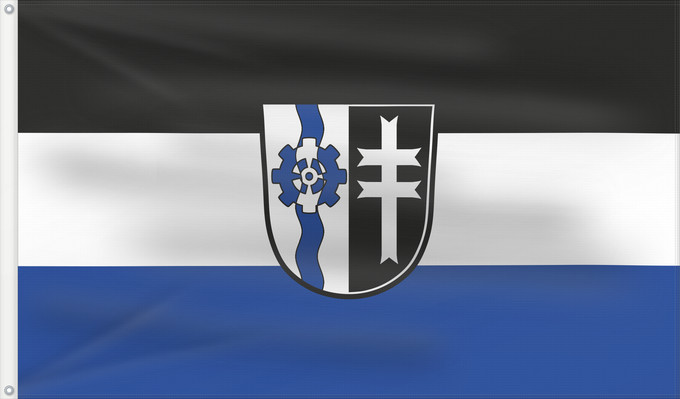Bandera, con dos ojales metálicos y lado del asta reforzado: Breitenbrunn (Allgäu)