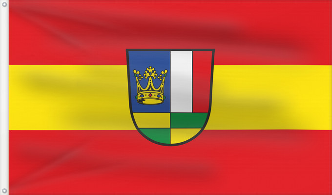 Bandera, con dos ojales metálicos y lado del asta reforzado: Buxheim (Allgäu)