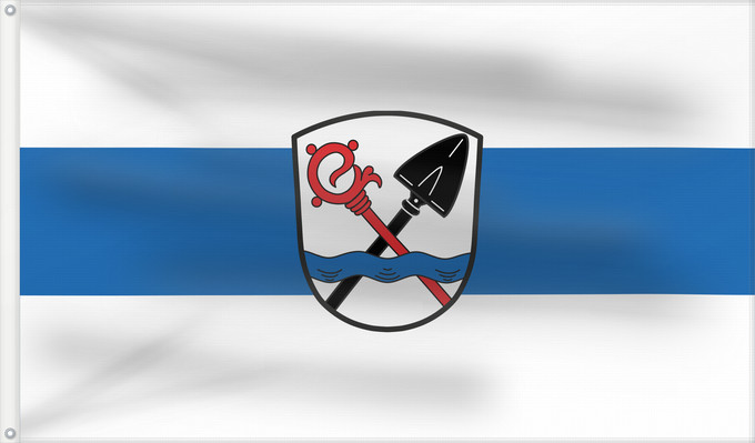 Bandera, con dos ojales metálicos y lado del asta reforzado: Ettringen (Allgäu)