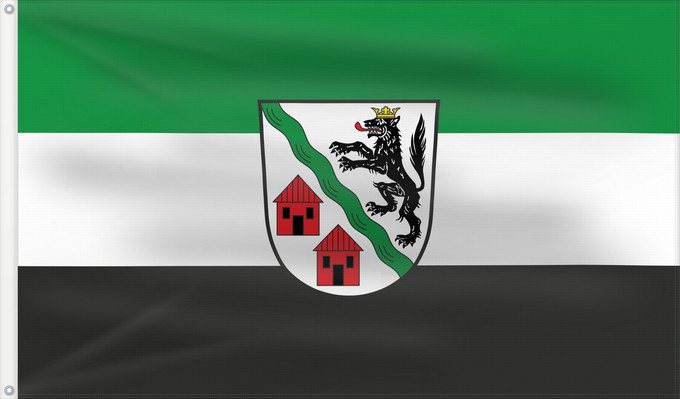 Bandera, con dos ojales metálicos y lado del asta reforzado: Kronburg (Allgäu)