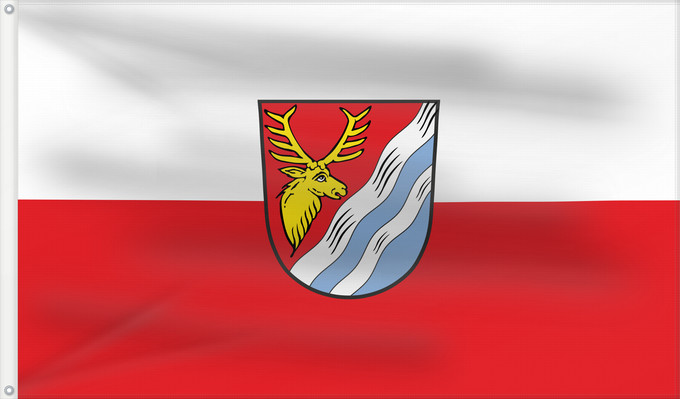 Bandera, con dos ojales metálicos y lado del asta reforzado: Lautrach (Allgäu)