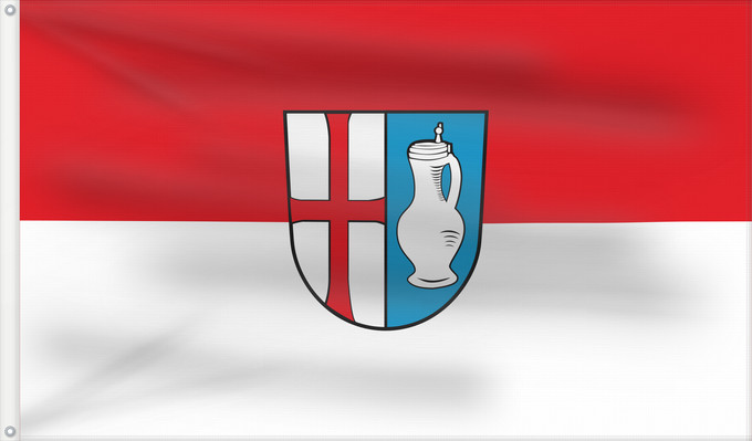 Bandera, con dos ojales metálicos y lado del asta reforzado: Memmingerberg (Allgäu)
