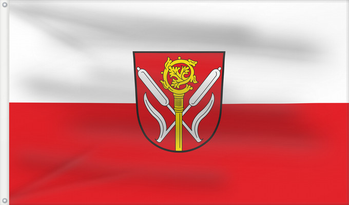 Bandera, con dos ojales metálicos y lado del asta reforzado: Niederrieden (Allgäu)