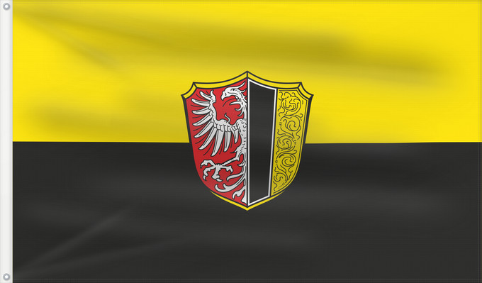 Bandera, con dos ojales metálicos y lado del asta reforzado: Ottobeuren, M (Allgäu)