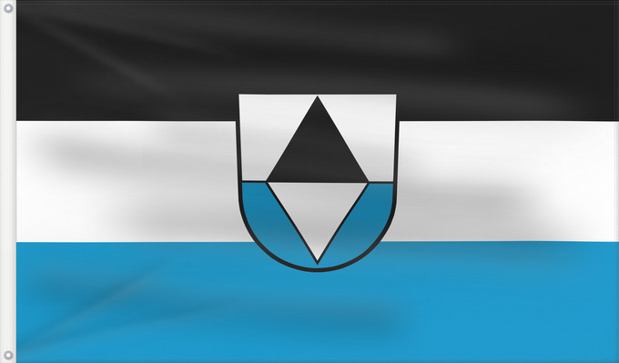 Bandera, con dos ojales metálicos y lado del asta reforzado: Pfaffenhausen, M (Allgäu)