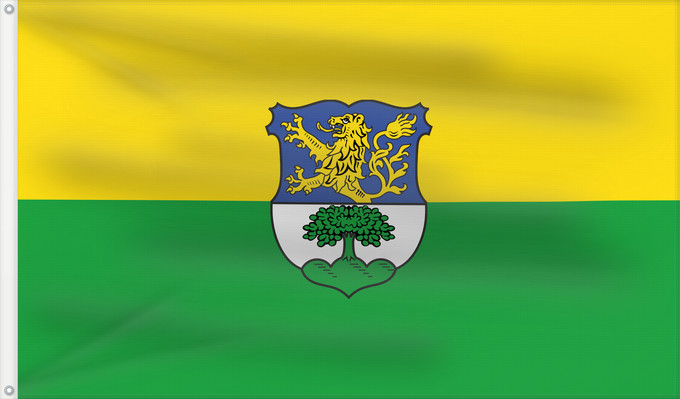 Bandera, con dos ojales metálicos y lado del asta reforzado: Wolfertschwenden (Allgäu)