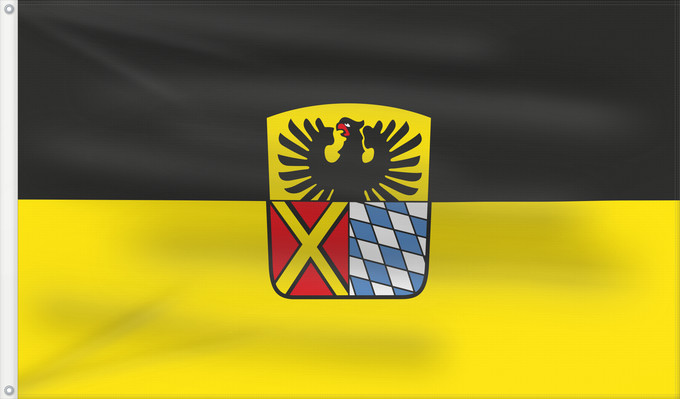 Bandera, con dos ojales metálicos y lado del asta reforzado: Donau-Ries (Kreis)