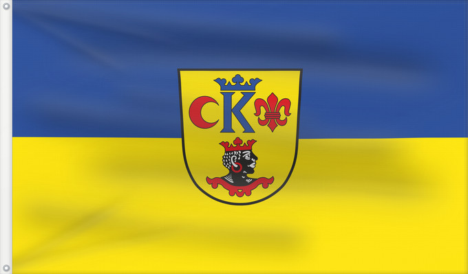 Flag, with two metal eyelets and reinforced hoist: Huisheim (Bayerisch-Schwaben)