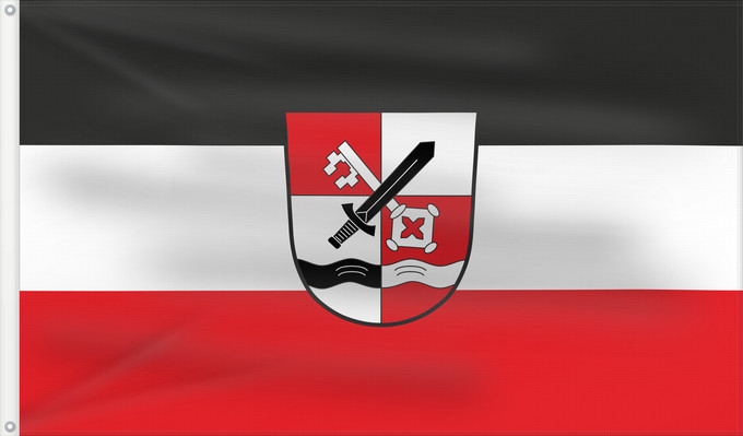 Flag, with two metal eyelets and reinforced hoist: Münster (Bayerisch-Schwaben)