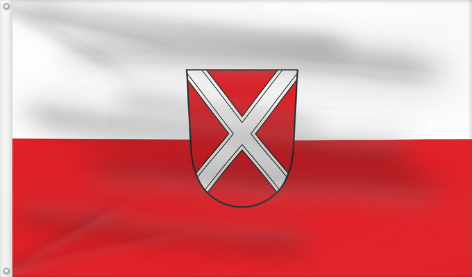 Flag, with two metal eyelets and reinforced hoist: Oettingen i.Bay., St (Bayerisch-Schwaben)